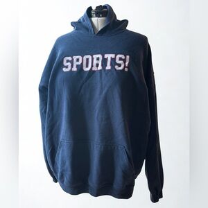 Philip DeFranco “SPORTS!” Hoodie Gildan Heavy Blend Blue Merch 4XL